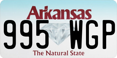 AR license plate 995WGP