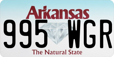 AR license plate 995WGR