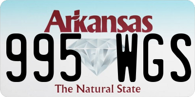 AR license plate 995WGS