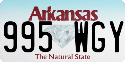 AR license plate 995WGY