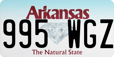 AR license plate 995WGZ