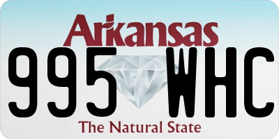AR license plate 995WHC
