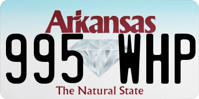 AR license plate 995WHP