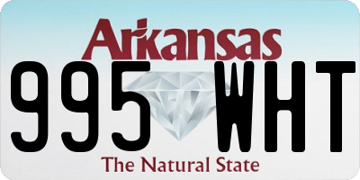 AR license plate 995WHT