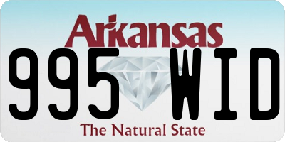 AR license plate 995WID