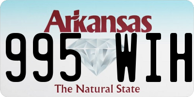 AR license plate 995WIH