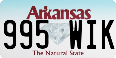 AR license plate 995WIK
