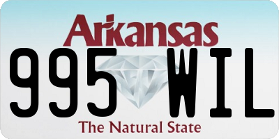 AR license plate 995WIL