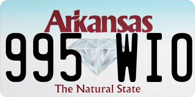 AR license plate 995WIO