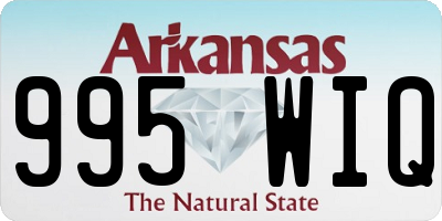 AR license plate 995WIQ