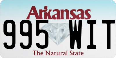 AR license plate 995WIT