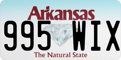 AR license plate 995WIX