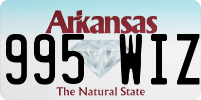 AR license plate 995WIZ