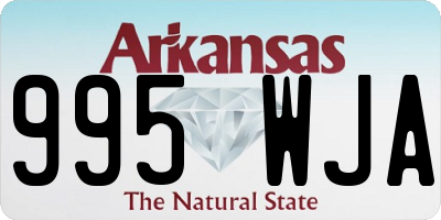 AR license plate 995WJA