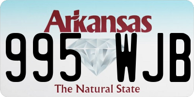 AR license plate 995WJB
