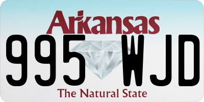 AR license plate 995WJD