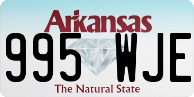 AR license plate 995WJE