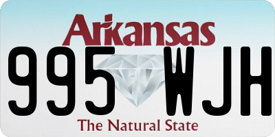 AR license plate 995WJH