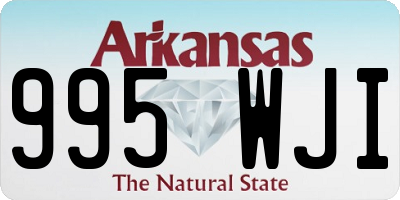 AR license plate 995WJI