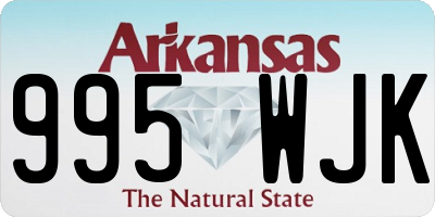 AR license plate 995WJK