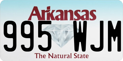 AR license plate 995WJM