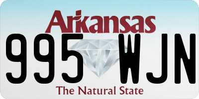 AR license plate 995WJN