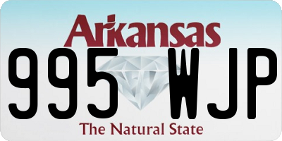 AR license plate 995WJP
