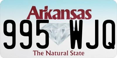 AR license plate 995WJQ