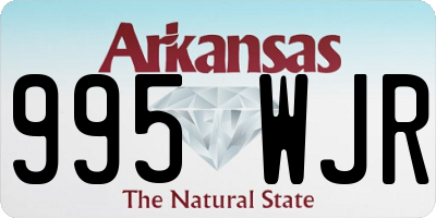 AR license plate 995WJR