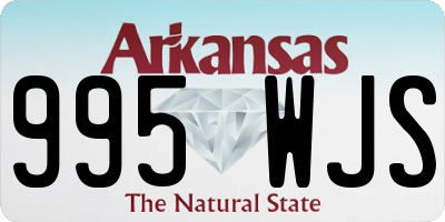 AR license plate 995WJS