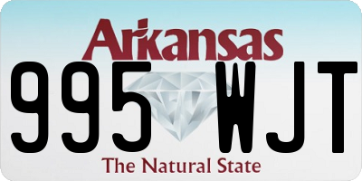 AR license plate 995WJT