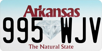 AR license plate 995WJV