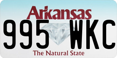 AR license plate 995WKC