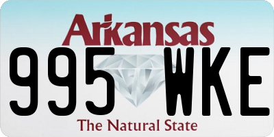 AR license plate 995WKE
