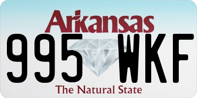 AR license plate 995WKF