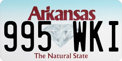 AR license plate 995WKI