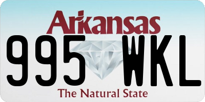 AR license plate 995WKL