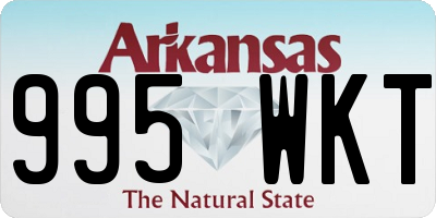 AR license plate 995WKT