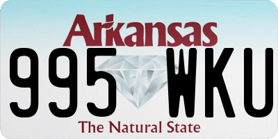 AR license plate 995WKU
