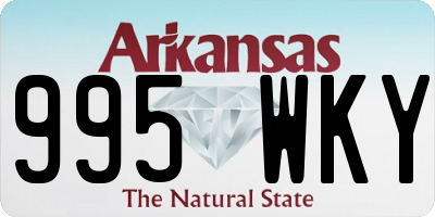 AR license plate 995WKY