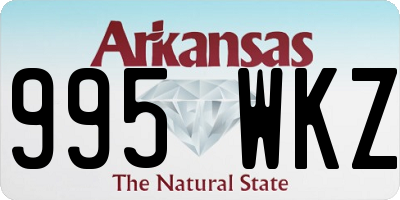 AR license plate 995WKZ