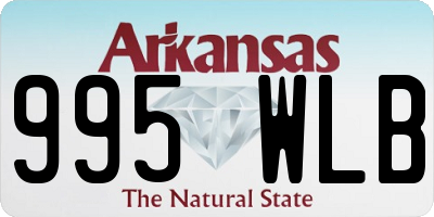 AR license plate 995WLB