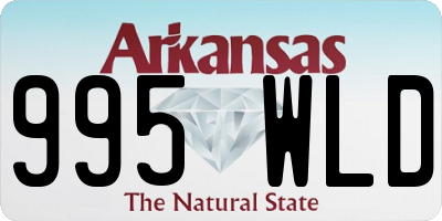 AR license plate 995WLD