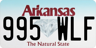 AR license plate 995WLF