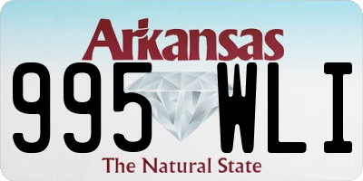 AR license plate 995WLI