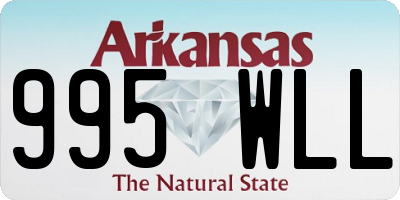 AR license plate 995WLL