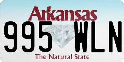 AR license plate 995WLN