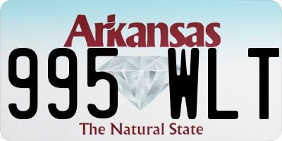 AR license plate 995WLT