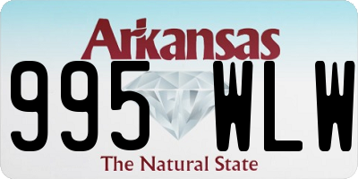 AR license plate 995WLW