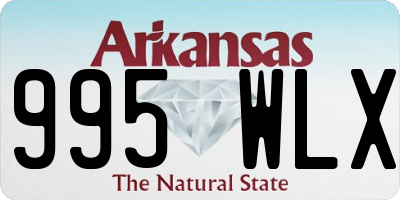 AR license plate 995WLX